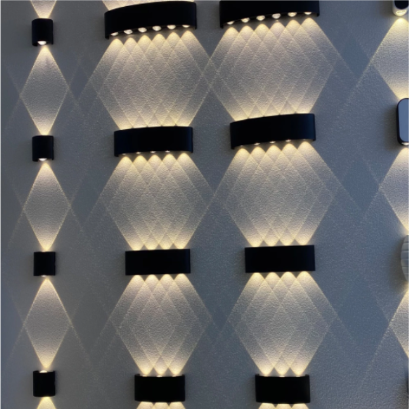 Lebih tebal Nordic Lampu Dinding Led Aluminium Kolam Ip66 Atas Bawah Putih Hitam Modern Rumah Tangga Kamar Tidur Samping Tempat Tidur Lampu Kamar Mandi