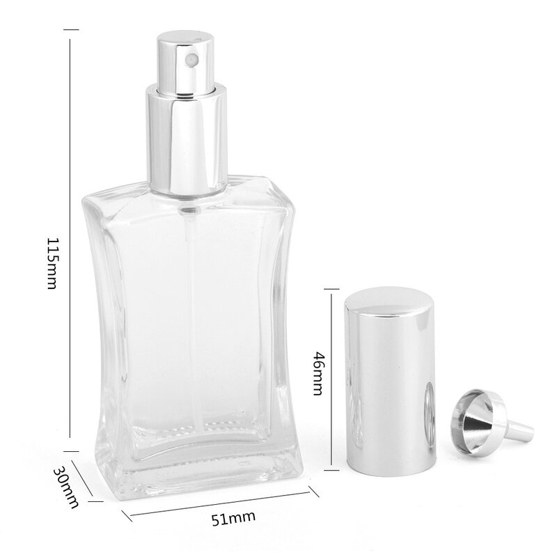 30/50ml perfume bottle  portable travel  Atomizer Bottle Color Spray Perfume Pump Shell Aluminum Spray Head