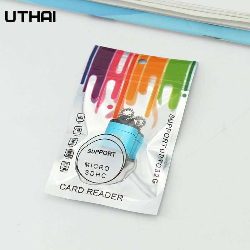 UTHAI CR016 Mini Micro SD Card Mobile Phone High Speed TF Memory Card Reader Computer Car Speaker Card Reader