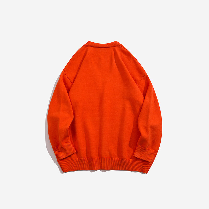 2022 индивидуальный однотонный весенний свитер, модный мужской кардиган на пуговицах с V-образным вырезом maglioni