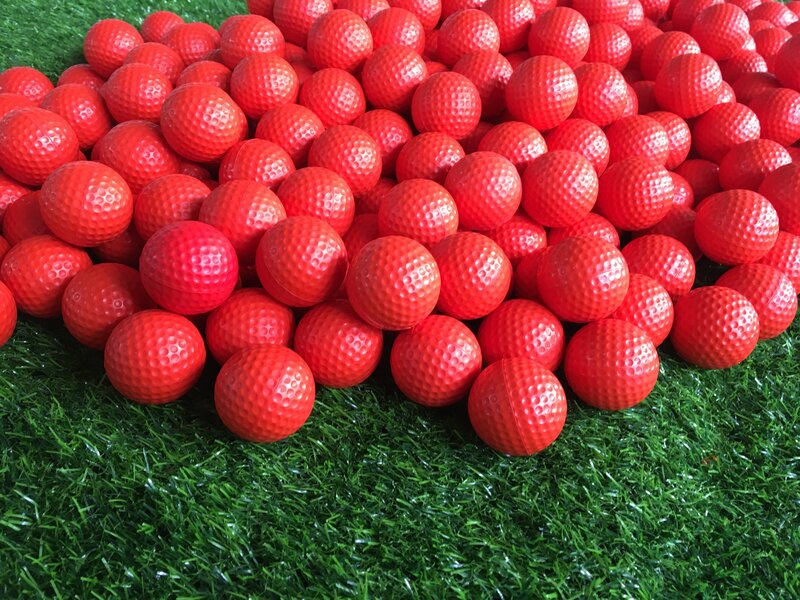 Pgm弾性屋内ゴルフソフトゲームボールイエローゴルフpu実践の弾性発泡ゴルフスポンジゴムボールカプセルエイズ