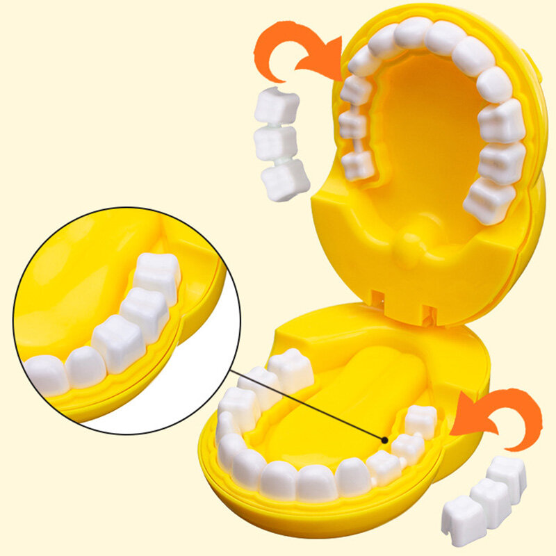 ยีราฟน่ารักการสร้างแบบจำลองทันตกรรม Doctor ของเล่นบทบาทเล่นเกมชุดแปรงฟันเล่นโรงพยาบาลเด็กของเล่นเด็กของขวัญ