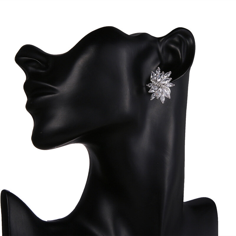 Ekopdee Kpop 2021 orecchini alla moda con zirconi per le donne elegante orecchino a farfalla con zirconi geometrici gioielli delicati da sposa femminili nuovo