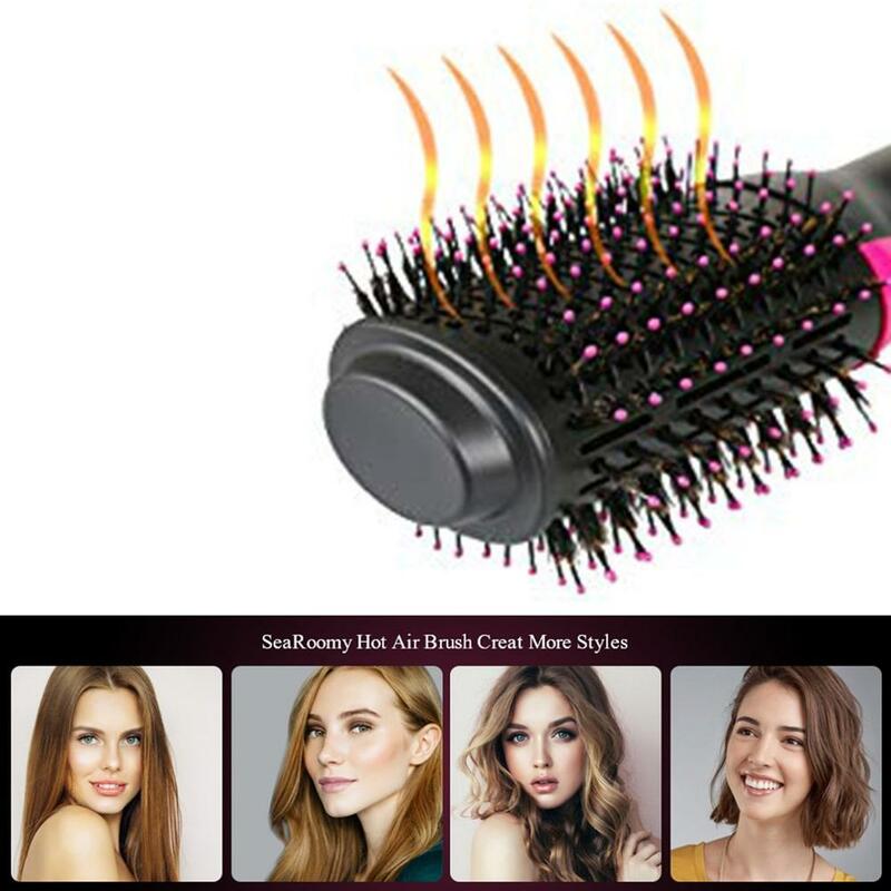 الكهربائية الشعر مستقيم مشط 3 في 1 متعددة الوظائف سلبي أيون مجفف الشعر والفوضى مموج الشعر فرشاة الرطب والجاف الاستخدام