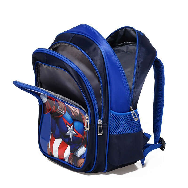 3D мультяшный Железный человек Капитан Америка мальчик девочка дети детский сад школьная сумка Подростковая студенческие рюкзаки