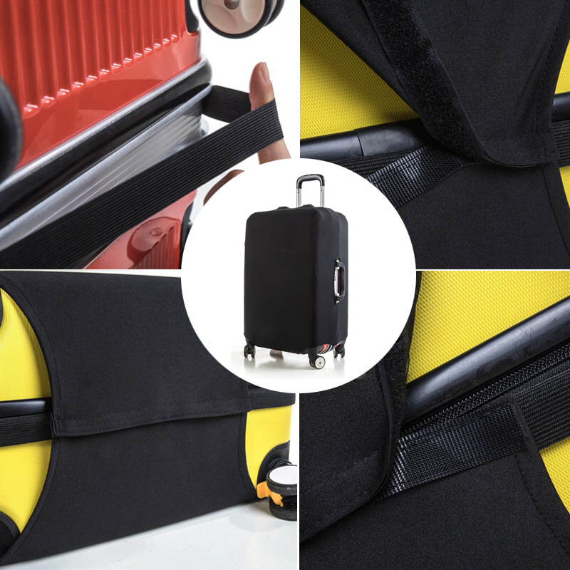 18-25 ''กระเป๋าเดินทางยืดหยุ่นหนาง่ายTrunkครอบคลุมฝุ่นอุปกรณ์เสริมกระเป๋าเดินทางป้องกันกรณี