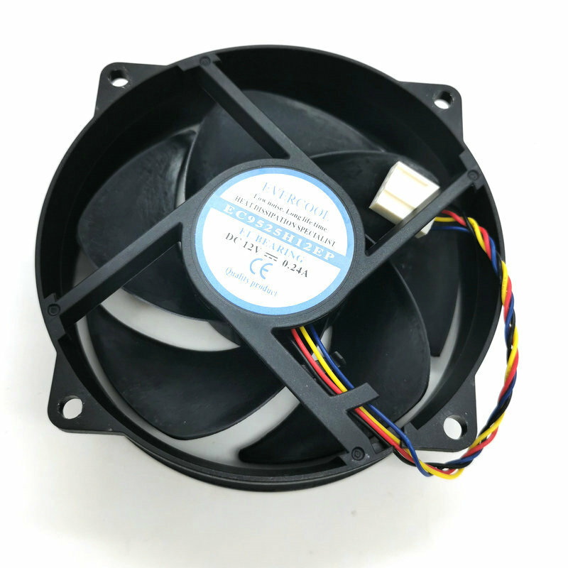 Вентилятор охлаждения ЦП EC9525H12EP, 4 провода, 9 см, HZDO 9225, 12 В, а