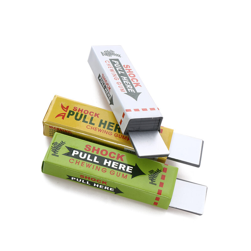 Electric Shock Joke Chewing Gum Pull Head Shocking Toy Gift Gadget Prank Trick Gag Funny 1Pcs