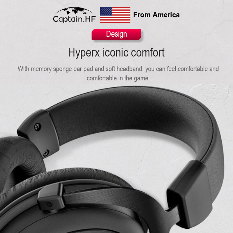 US Captain PRO Hyper X Nube Core Gaming Headset, per PC, Computer Portatili, Video Console di Gioco, auricolari per Lettori Kibersport