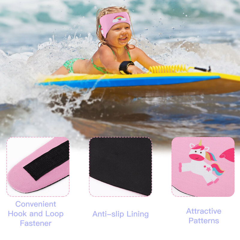 Wasserdicht Schwimmen Stirnband für Kinder Einstellbar Halten Wasser Heraus Ohr Schutz Band für Baden Schwimmen Tauchen Ohr Band