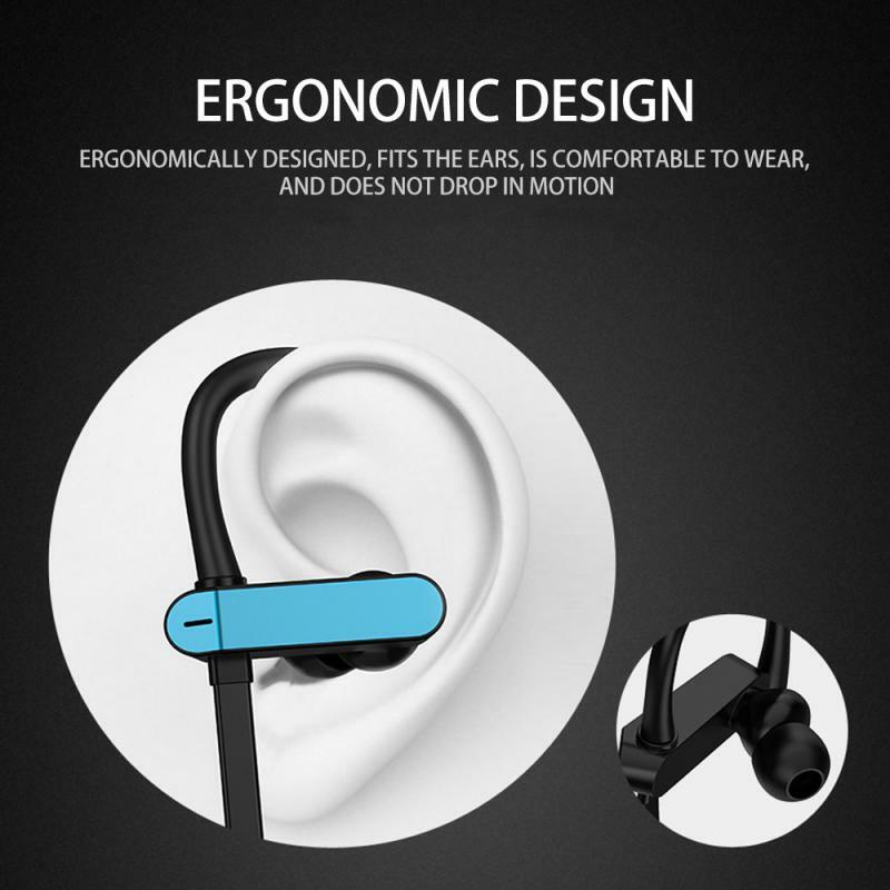 Universal anti-gota com fio esporte correndo fone de ouvido gancho estéreo macio pendurado fone de ouvido fone de ouvido para o telefone móvel