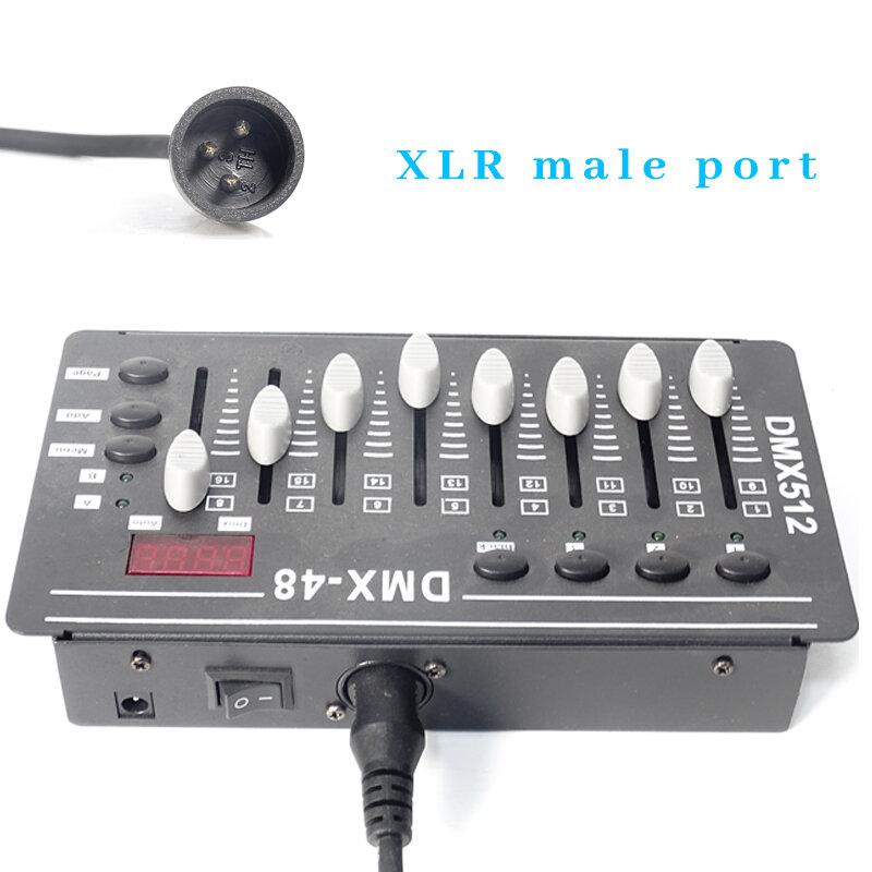 Cable DMX de Metal para luz de escenario, Conector de línea de señal DMX de 5 metros de longitud, 3 pines, 1M, 10m, 3,5 pies, XLR, cabezal móvil de Audio, 10 unidades por lote