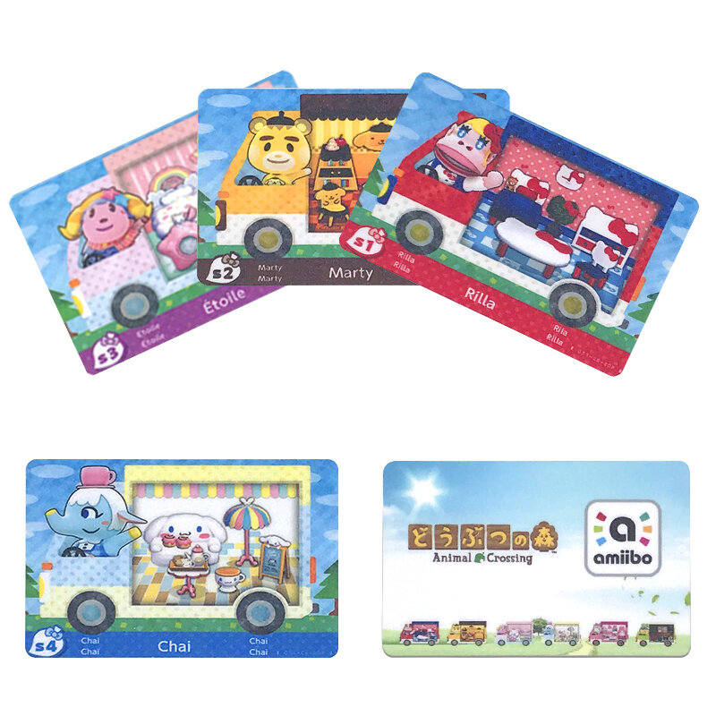 Tarjeta Animal Crossing Sanrio S1-S6, Colección Animal Amiibo, funciona para el juego NS Switch, nueva tarjeta de bienvenida para el coche Amiibo, NFC