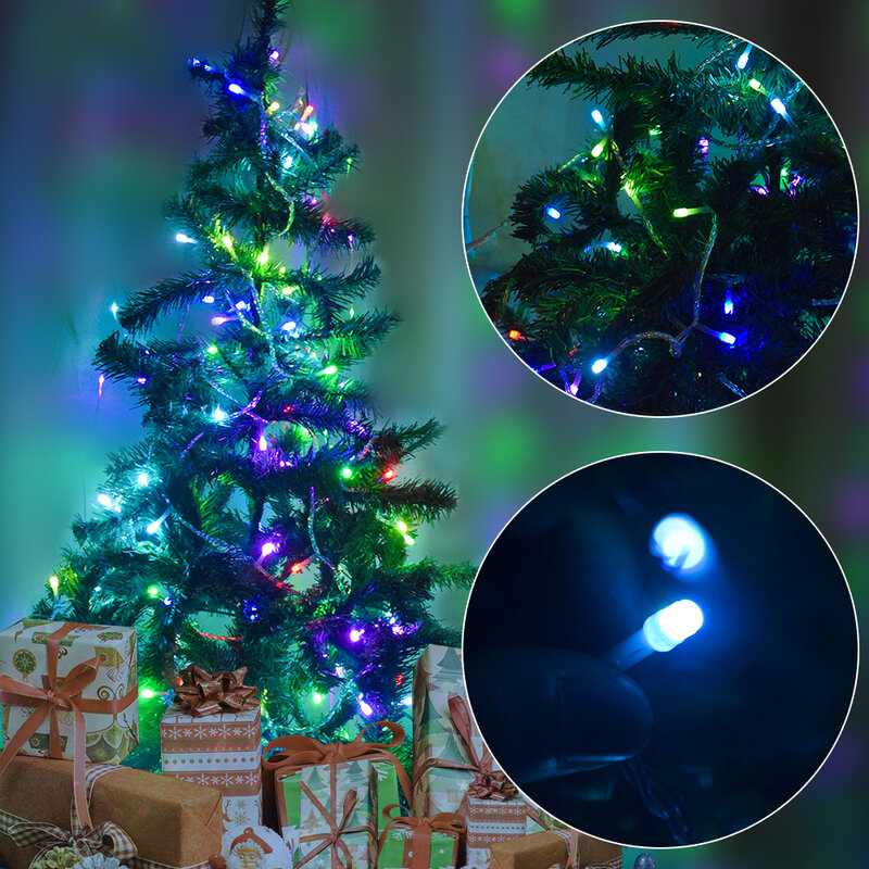 Tira de luces Led navideñas para exteriores, guirnalda de 100M, 50M, 30M, 20M y 10M para decoración de fiestas y bodas
