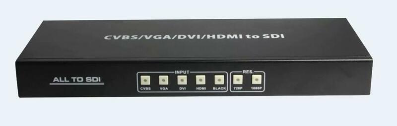 4 в 1 VGA/AV/DVI/HDMI к SDI CVBS к SDI поддержка 3G-SDI для вещания