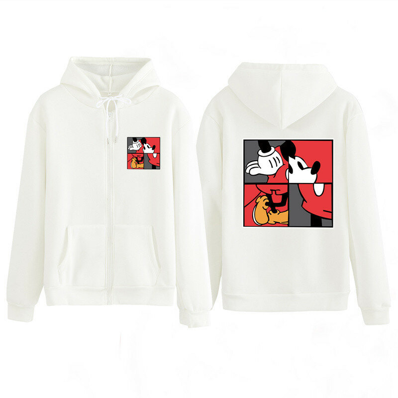 2020 mulheres hoodies crianças menino menina camisa dos desenhos animados animal mickey sweatshirts com zíper moletom com capuz primavera outono jaquetas