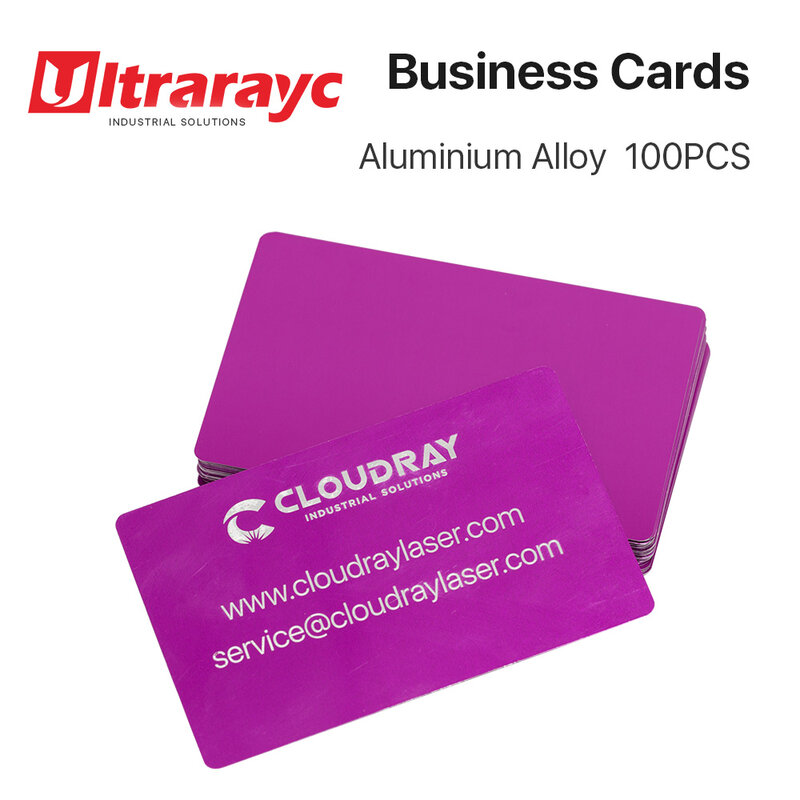 Tarjetas de nombre de negocios Multicolor, Material de prueba de hoja de Metal de aleación de aluminio para máquina de marcado láser, 50 Uds./100 Uds./lote