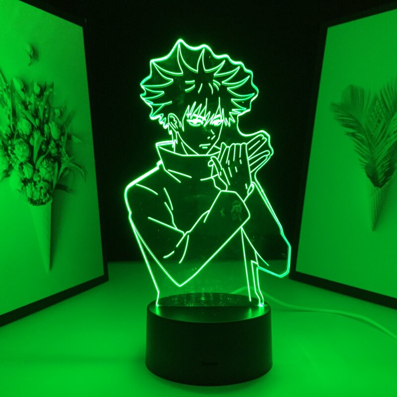 Jujutsu Kaisen Anime Lampe Fushiguro Megumi für Geburtstag Geschenk Jujutsu Kaisen Fushiguro Megumi Lampe 3D LED Nacht Licht Dropship