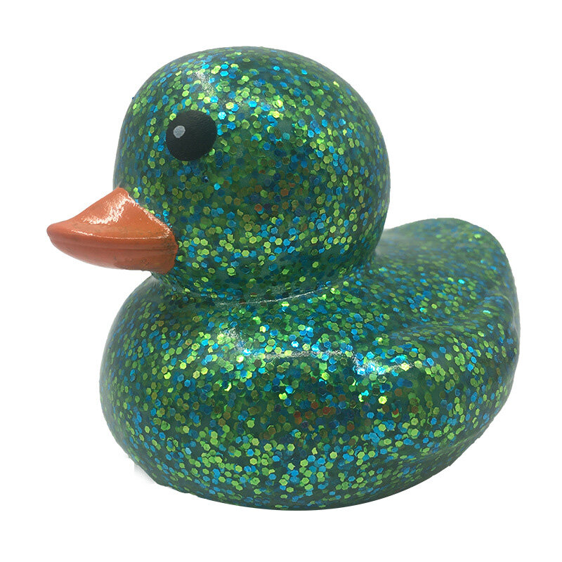 Goud Poeder Rubber Duck Baby Bad Toys Sound Piepende Bathly Water Drijvende Gele Eend Voor Kinderen Kinderen Gift Klassieke Speelgoed