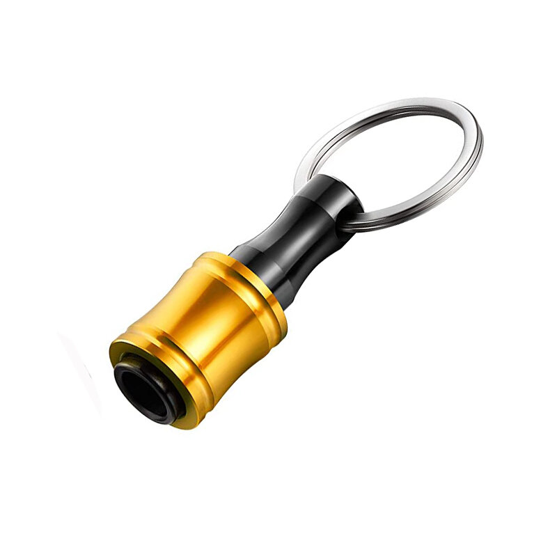 1/4 Inci Hex Shank Aluminium Alloy Obeng Bits Holder Extension Bar Drill Screw Adapter Quick Release Keychain Mudah Diganti