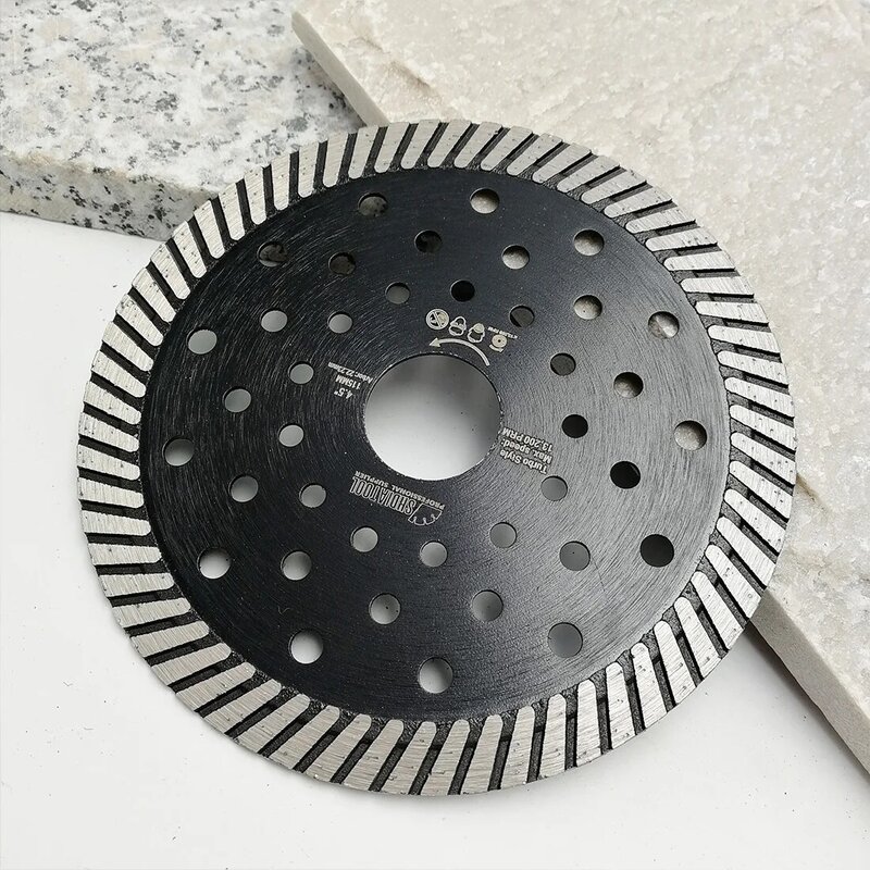 SHDIATOOL 1 шт. Алмазный горячепрессованный супертонкий Алмазный турбопильный диск для резки керамической плитки гранитный режущий диск 105/115/125/180/230 мм