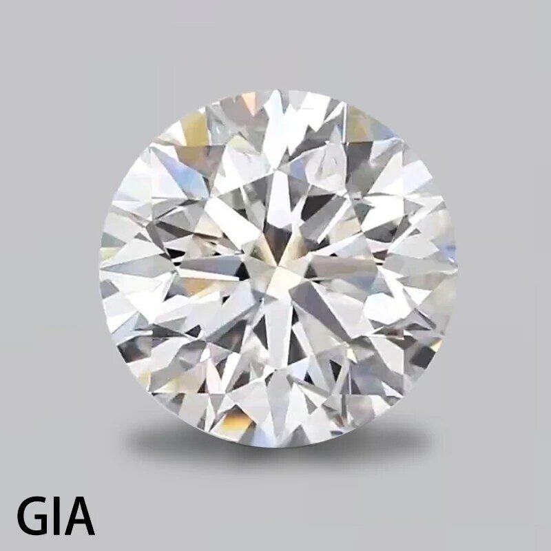 AEAW-diamante de tierra Real redondo, Diamante Suelto Con GIA, 2ct, 8mm, si2 E Color