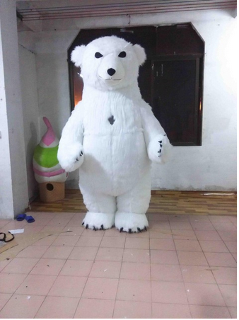 Novo quente inflável urso polar traje cosplay pano para publicidade 3m de altura personalizar para adulto adequado para 1.7m a 1.8m