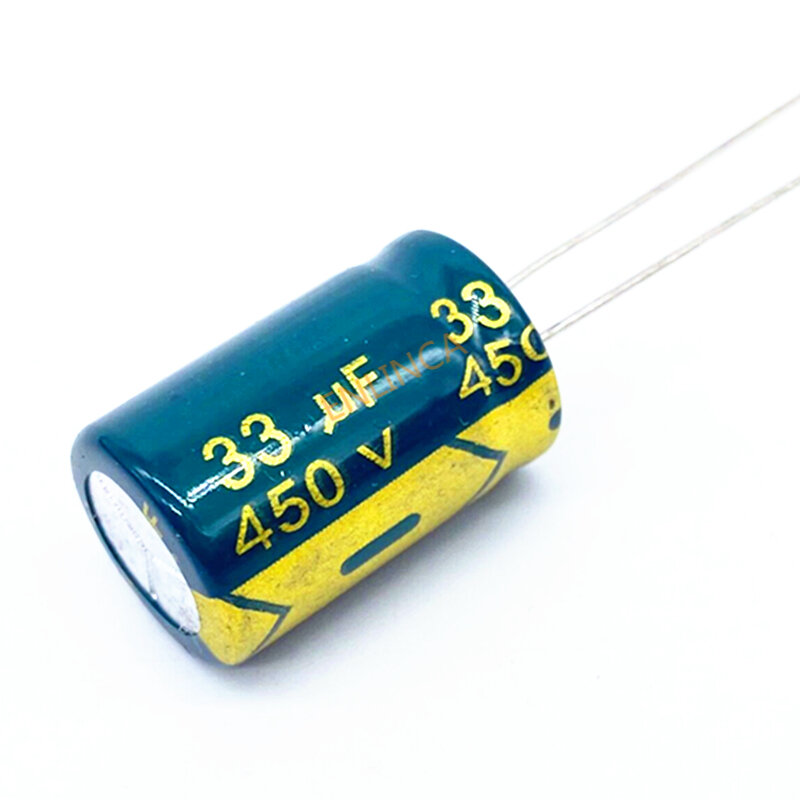 3pcs/lot 450v 33uf high frequency low impedance 450v33UF aluminum electrolytic capacitor size 13*20mm 20%