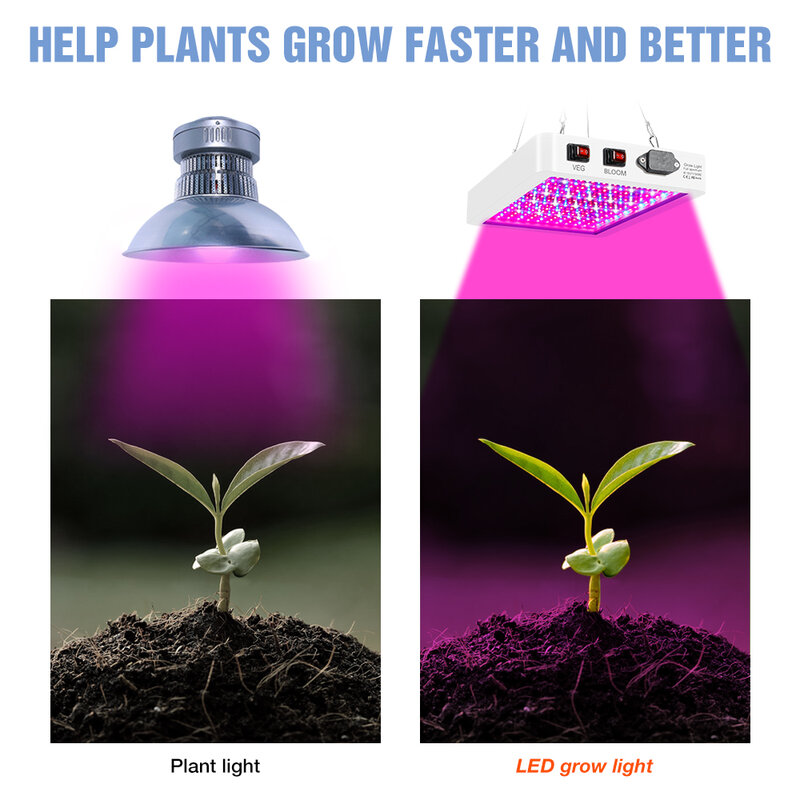 屋内植物用LEDパネル電球,4000W,5000W,220V,水耕栽培用植物ランプ,温室用