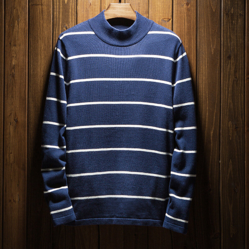 MRMT 2024 новый зимний мужской свитер полосатый свитер с воротником средней длины пальто для мужчин свитер Одежда