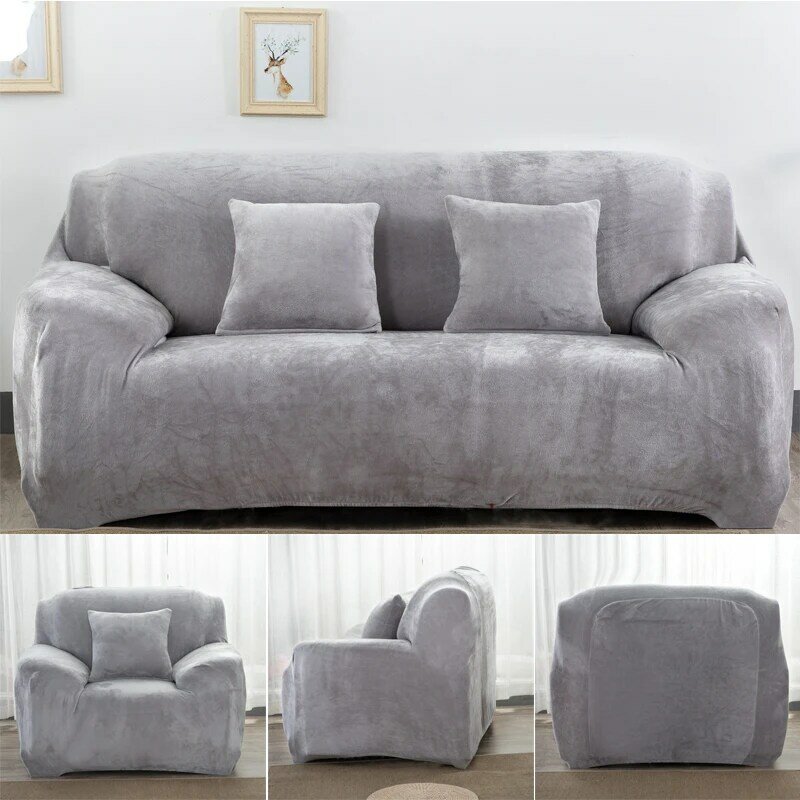 Dikke Pluche Sofa Cover Voor Woonkamer Sofa Handdoek Antislip Warm Houden Couch Cover Strech Sofa Hoes Voor winter