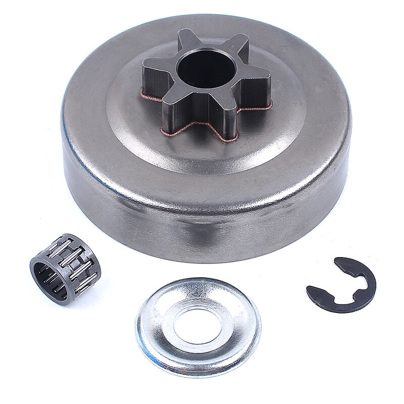 3/8 Pitch 6T Clutch Drum Tandwiel Wasmachine E-Clip Kit Voor Stihl 017 018 021 023 025 MS170 MS180 MS210 MS230 MS250 Kettingzaag