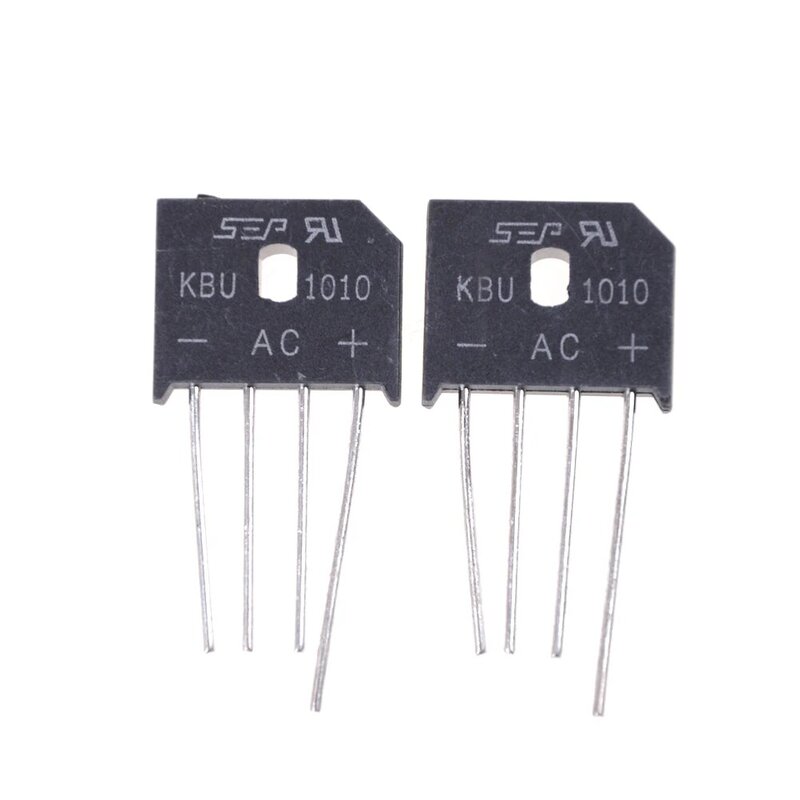 Rectificador de puente de diodo KBU1010, alta calidad, 10A, 1000V, 2 unids/lote