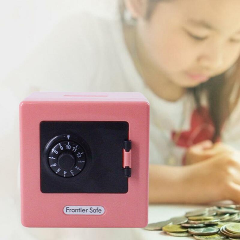 Plastic Kleur Willekeurige Money Saving Coin Studenten Kinderen Onafhankelijke 2 Codes Combinatie Code Spaarpot Thuis Munten Opbergdoos
