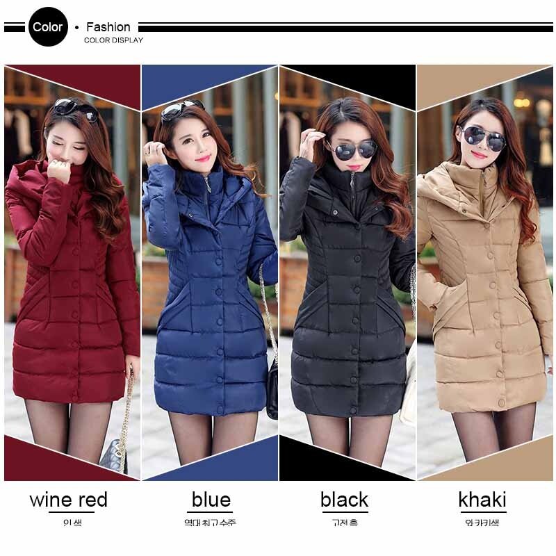 ZOGAA 2019  Women Parka Winter Down Cotton Jacket Warm Thick Hooded Coat Casual Female Winter Jacket Long Overcoat Coat Hot Sale