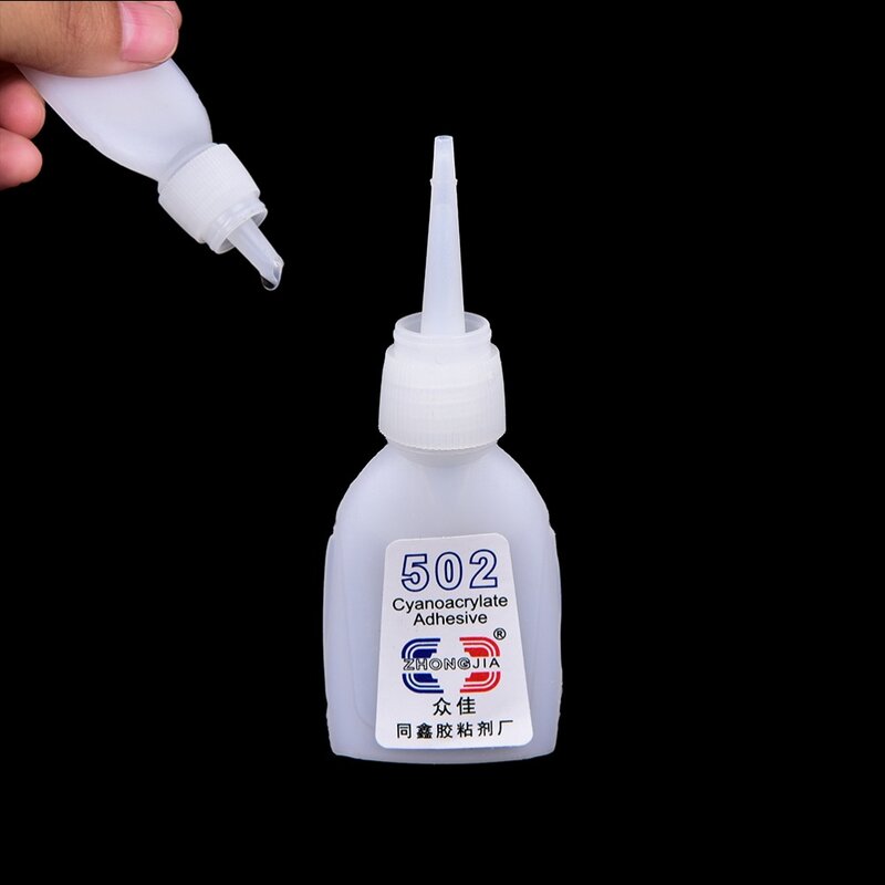 12g Strong Cyanoacrylate Adhesive Glue Durable Instant Adhesive Bond Super Strong Krazy Glue Liquid Glue School Office Supplies