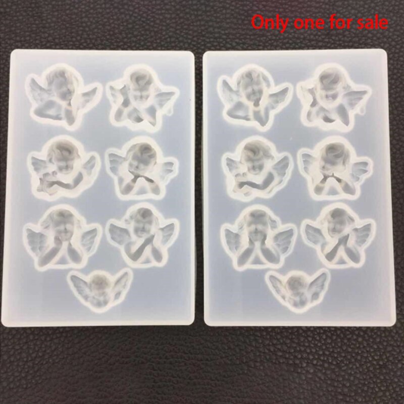 Little Angel Shape Silicone Mold For Resin DIY Clay UV Epoxy Resin Molds Pendant Jewelry Tools Mould