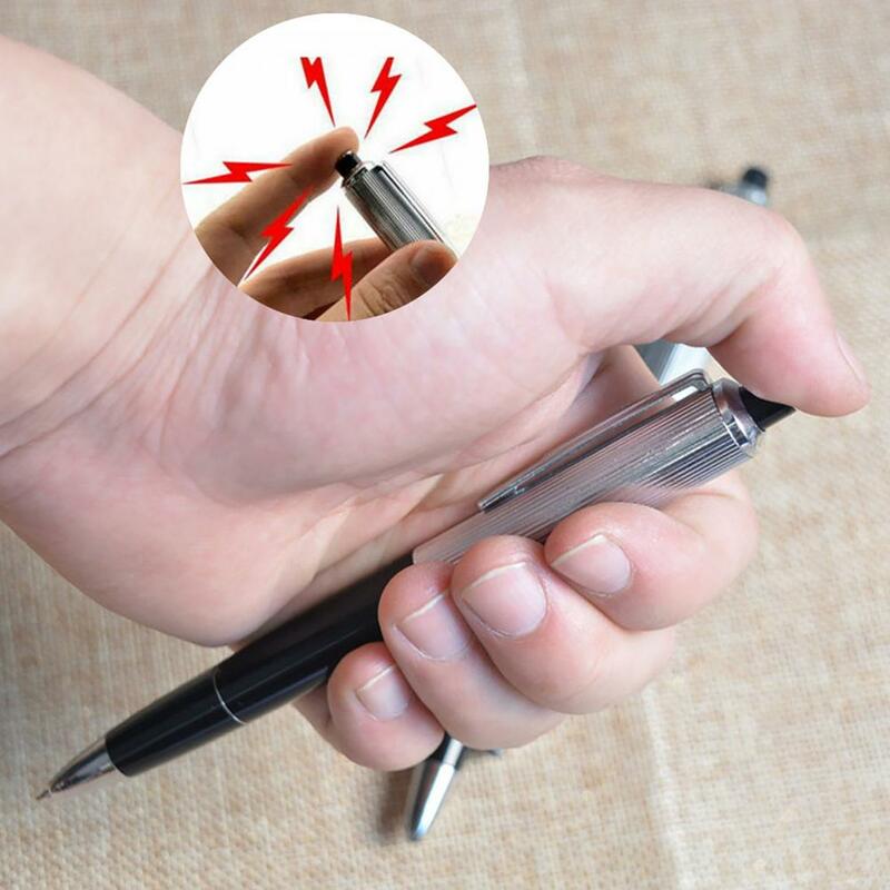 15ซม.ปากกาของเล่นที่น่าสนใจน่าแปลกใจ Shocking Practical Joke ของเล่นสำนักงานเก็บปากกาไฟฟ้า