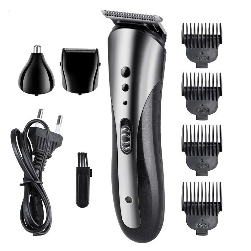 Professional Multifunction 3 in1 Hair Clipper chargeable Electric Man Nose Hair Trimmer