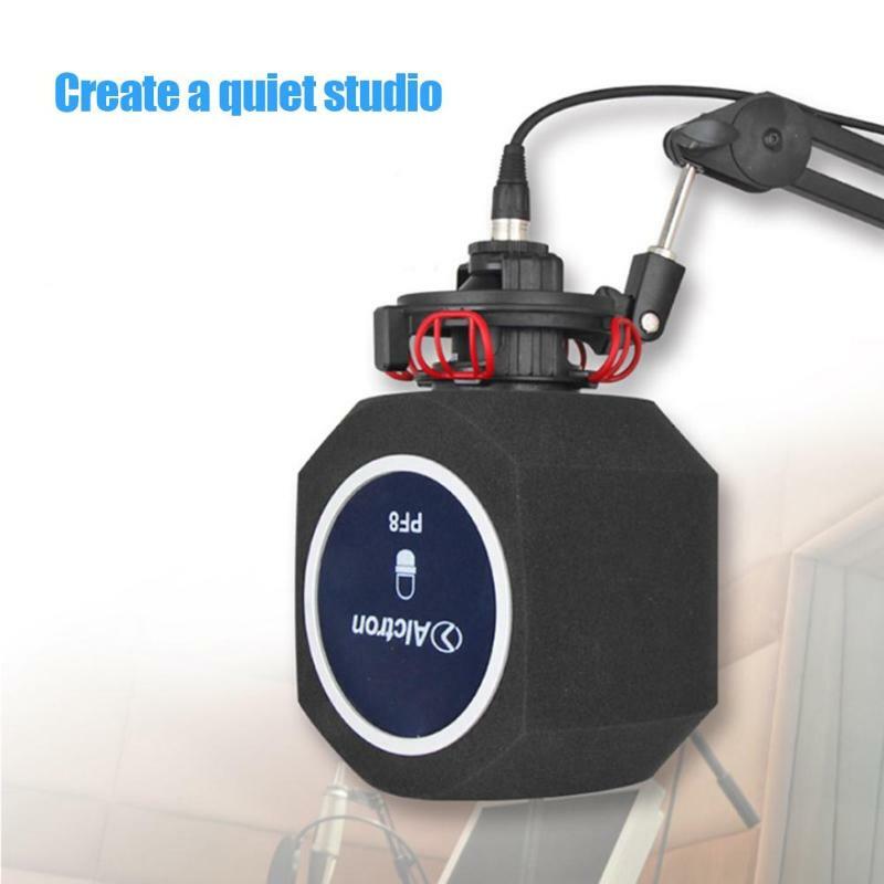 Original alctron pf8 novo profissional simples estúdio mic tela filtro acústico desktop gravação microfone redução de ruído vento