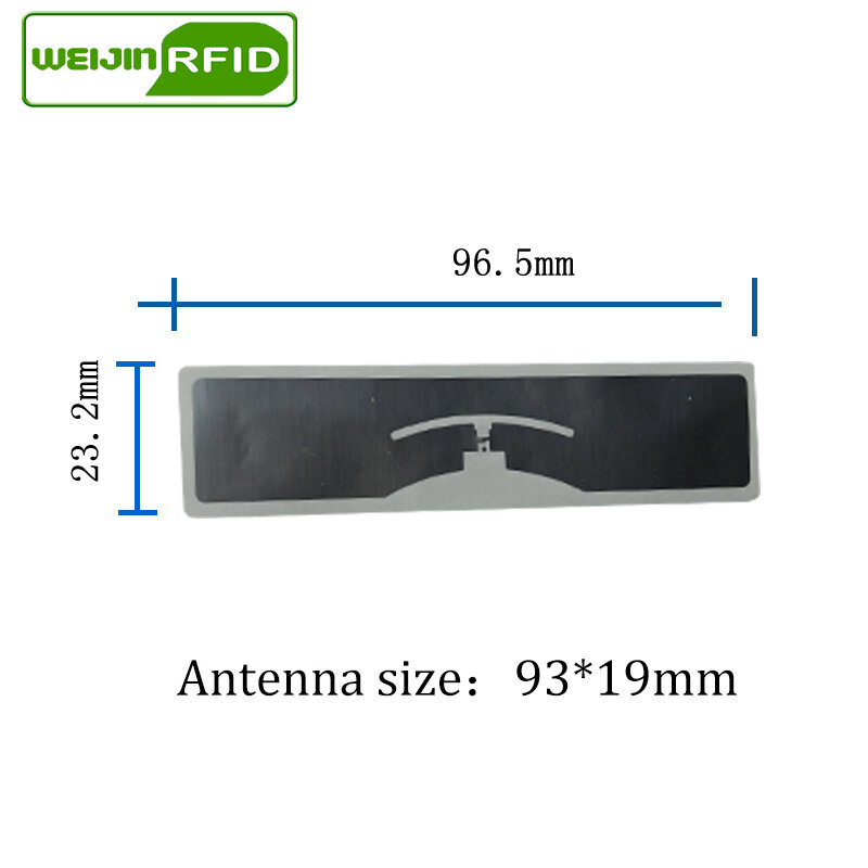 UHF RFID Tag Stiker Alien 9654/9954 Basah Inlay915mhz 900 868Mhz 860-960mHiggs9 EPCC1G2 6C Perekat Pintar Pasif RFID Tag Label