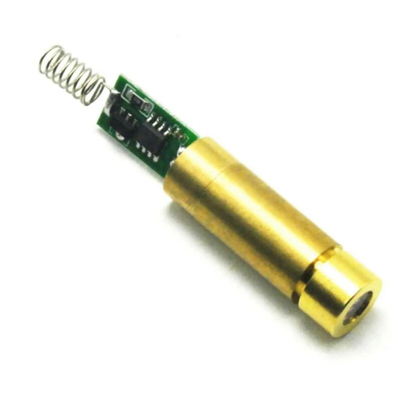 Módulo de laser de diodo laser, bronze industrial, 532nm, 5mw-10mw, linha 3v-3.7v