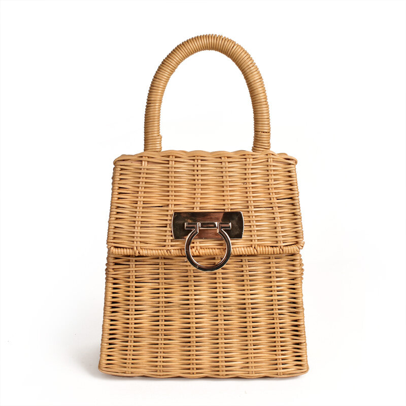 New straw rattan beach bag designer bags famous brand women bags 2020 women straw handbags