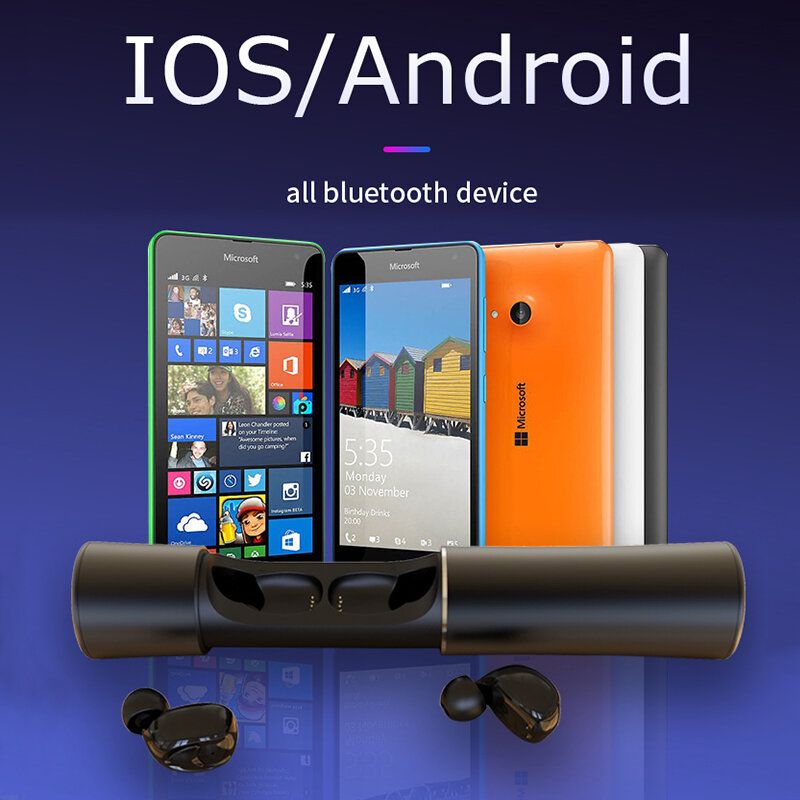 Lo más nuevo tws inalámbrico Bluetooth 5,0 auriculares deportivos para correr auriculares con micrófono para juegos
