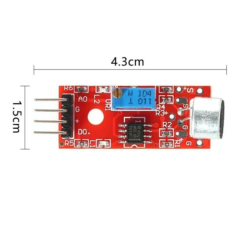 New KY-037 4pin High Sensitivity Voice Sound Detection Sensor Module Microphone Transmitter Smart Robot Car For Arduino DIY Kit