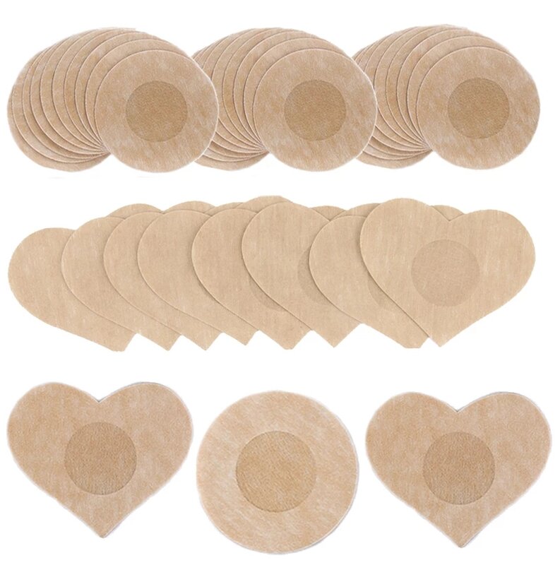 10/50/100pcs Nipple Covers Disposable Breast Petals Flower Heart Round Sticker Bra Pad Pasties Lingerie for Women Nipple Cover