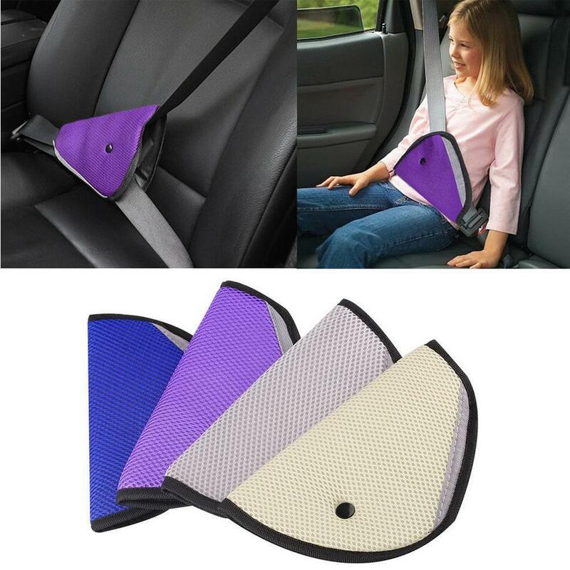 Ajustador de acolchado para cinturón de seguridad de coche para niños y bebés, almohadilla suave para coche, cubierta de correa de seguridad