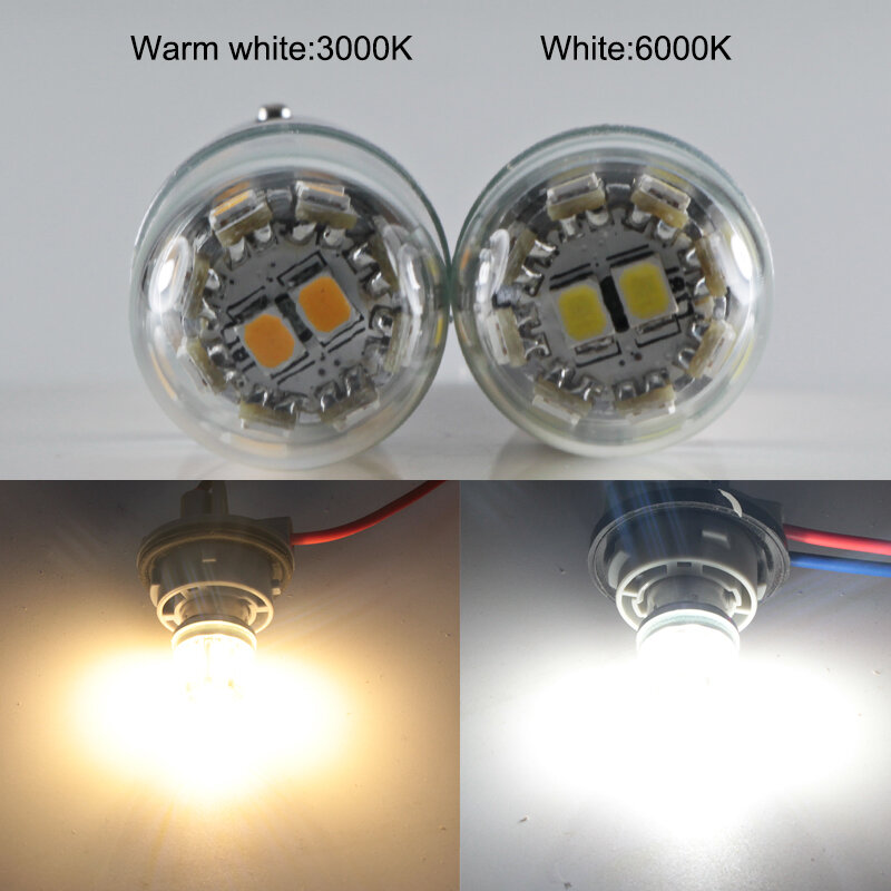 Super 3W 1156 BA15S P21W 12V 24v Cars Turn Signal Light 6v Led Bulbs For Motorcycle Auto Truck Reverse Parking Lamp Glass Shell