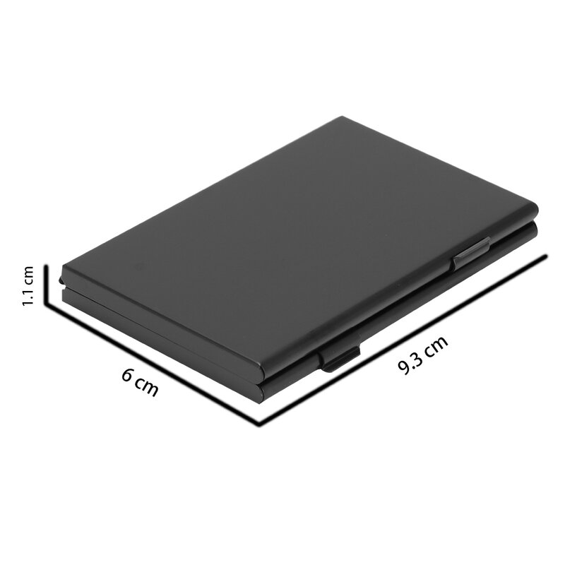 SIM Card Pin Memory Card Storage Box 4 Slot untuk SIM Card untuk Nano Memory Card Storage Box Case Protector Holder Black