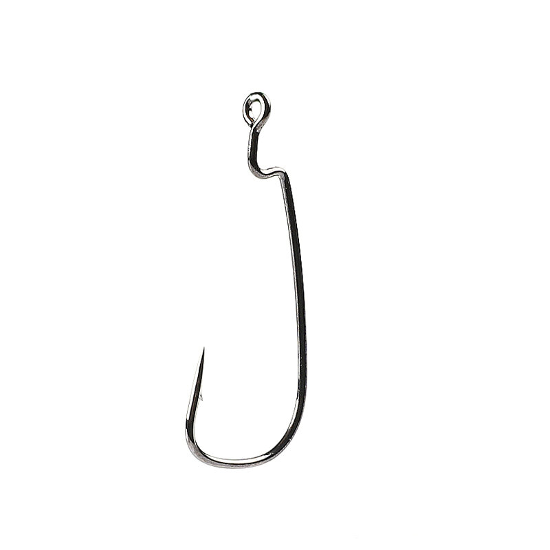 Supercontinent Offset with big rings Carbon Steel Crank Hooks Hooks tackle Worm Hooks With big eyes Ring